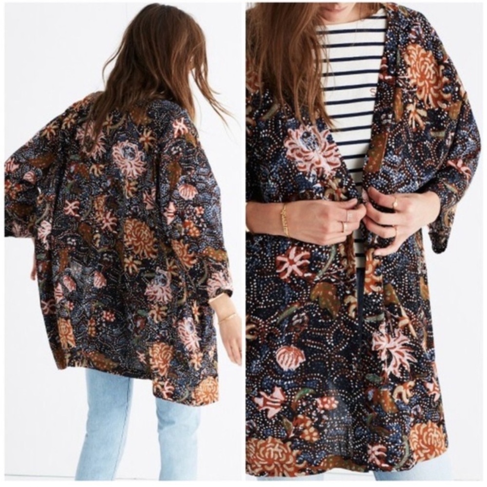 Madewell Print Robe Jacket in Seafloral